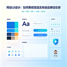 扬州建站-网站UI设计：如何用视觉语言传递品牌信任感